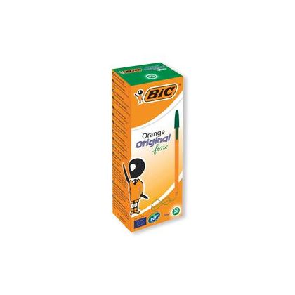 Bic Orange Fine Ballpoint Pen Green (Pack of 20) 1199110113